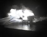 1940s Grain Elevator Fire Chicago Sun-Times Original 4 x 5 B & W Negatives (Chicago Sun-Times Archives/MEARS Photo LOA) - Lot of 6