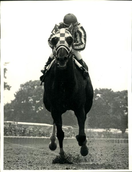 1973 Secretariat Belmont Stakes Triple Crown Winner "The Sporting News Collection Archives" Original Photo (Sporting News Collection Hologram/MEARS Photo LOA)