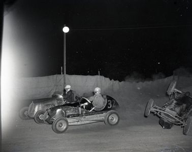1947 Chicago Midget Races "Chicago Sun-Times" Original 4" x 5" B & W Negative (Chicago Sun-Times Archives/MEARS Photo LOA)