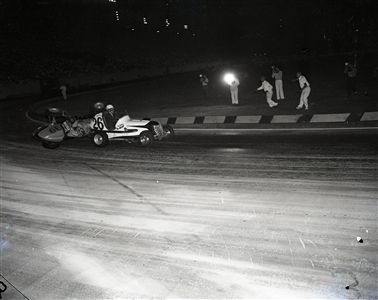1947 Chicago Midget Races "Chicago Sun-Times" Original 4" x 5" B & W Negative (Chicago Sun-Times Archives/MEARS Photo LOA)