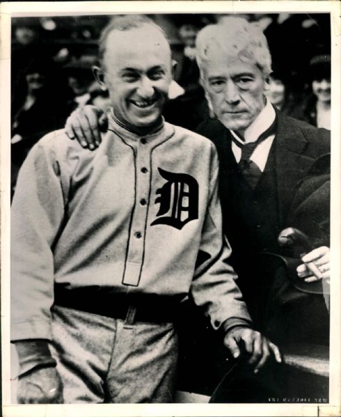 1925 Kenesaw Landis Ty Cobb Detroit Tigers "The Sporting News Collection Archives" Original Photo (Sporting News Collection Hologram/MEARS Photo LOA)