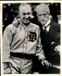 1925 Kenesaw Landis Ty Cobb Detroit Tigers "The Sporting News Collection Archives" Original Photo (Sporting News Collection Hologram/MEARS Photo LOA)