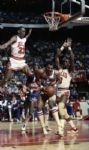 1986 Chicago Bulls Versus Washington Bullets "Chicago Sun-Times" Original Full Color Negative Strips (Chicago Sun-Times Archives/MEARS Photo LOA) - Lot of 5