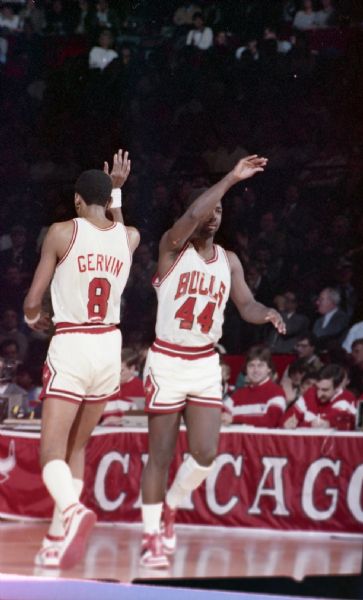 1985 Chicago Bulls Versus Indiana Pacers "Chicago Sun-Times" Original Full Color Negative Strips (Chicago Sun-Times Archives/MEARS Photo LOA) - Lot of 9