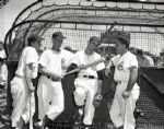 1950 Jeffcoat Pafko Mauro Northey Chicago Cubs "Chicago Sun-Times" Original 4" x 5" B & W Negative (Chicago Sun-Times Archives/MEARS Photo LOA)