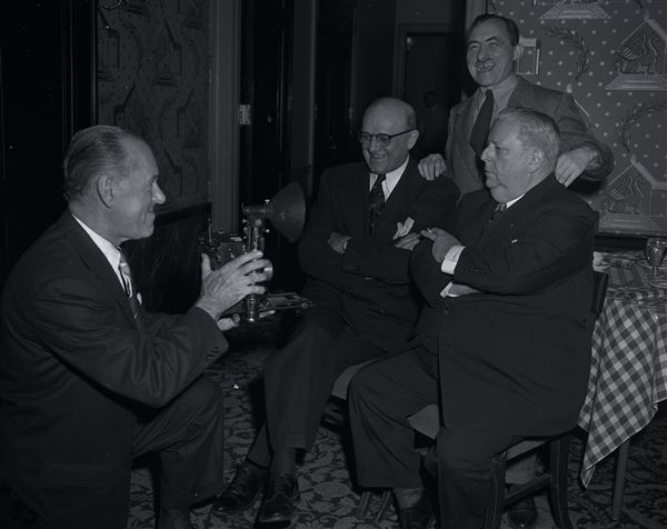 1953 George Halas Lew Fonseca "Chicago Sun-Times" Original 4" x 5" B & W Negative (Chicago Sun-Times Archives/MEARS Photo LOA)
