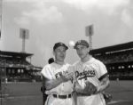 1950 Eddie Stanky Pee Wee Reese All Star Game "Chicago Sun-Times" Original 4" x 5" B & W Negative (Chicago Sun-Times Archives/MEARS Photo LOA)