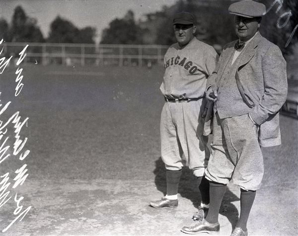 1928 Joe McCarthy William Wrigley Jr. Chicago Cubs "Chicago Sun-Times" Original 4" x 5" B & W Negative (Chicago Sun-Times Archives/MEARS Photo LOA)