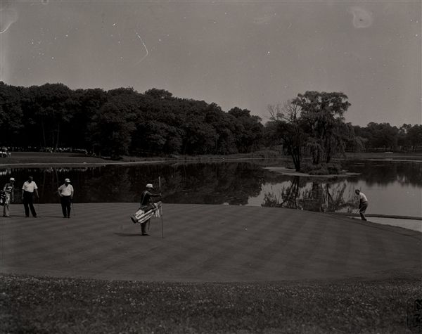 1962 Arnold Palmer Jack Nicklaus Western Open "Chicago Sun-Times" Original 4" x 5" B & W Negative (Chicago Sun-Times Archives/MEARS Photo LOA)