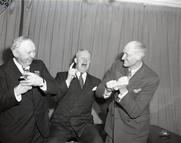 1947 Gabby Hartnett Joe Benz Cy Williams "Chicago Sun-Times" Original 4" x 5" B & W Negative (Chicago Sun-Times Archives/MEARS Photo LOA)