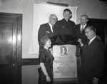 1962 Knute Rockne Plaque Unveiled Chicago Sun-Times Original 4 x 5 B & W Negatives (Chicago Sun-Times Archives/MEARS Photo LOA) - Lot of 3
