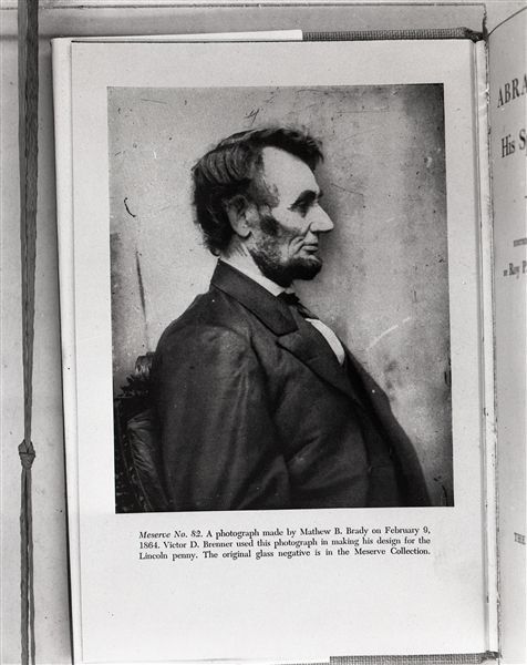 1864 President Abraham Lincoln "The Chicago Sun-Times" Original 4" x 5" B & W Negative (Chicago Sun-Times Hologram/MEARS Photo LOA)