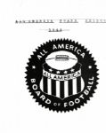 1942 All-American Board of Football Logo "Chicago Sun-Times" Original 4" x 5" B & W Negatives (Chicago Sun-Times Archives/MEARS Photo LOA)