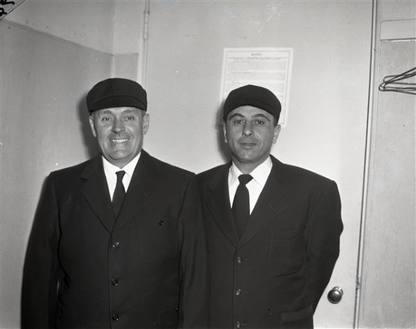 1952 National League Umpires Bill Stewart & Augie Gugliemo "Chicago Sun-Times" Original 4" x 5" B & W Negative (Chicago Sun-Times Archives/MEARS Photo LOA)
