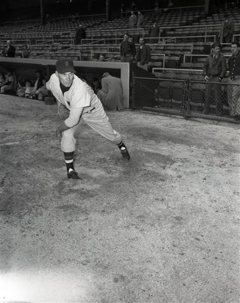 1953 Chuck Stobbs Negative "Chicago Sun-Times" Original 4" x 5" B & W Negative (Chicago Sun-Times Archives/MEARS Photo LOA)
