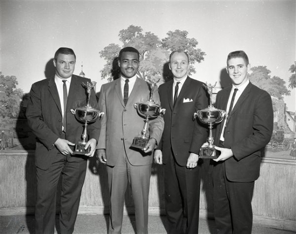 1962 Northwestern Football Team Annual Dinner "Chicago Sun-Times" Original 4" x 5" B & W Negatives (Chicago Sun-Times Archives/MEARS Photo LOA) - Lot of 3