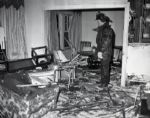 1955 Cassius Clay / Muhammad Ali s Apartment After a Fire "The Chicago Sun-Times" Original 4" x 5" B & W Negatives (Chicago Sun-Times Hologram/MEARS Photo LOA) - Lot of 2