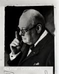 1942 Winston Churchill and Wife The Chicago Sun-Times Original 4 x 5 B & W Negatives (Chicago Sun-Times Hologram/MEARS Photo LOA) - Lot of 8