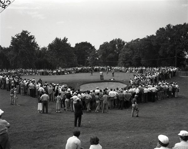 1951 Ben Hogan US Open "The Chicago Sun-Times" Original 4" x 5" B & W Negatives (Chicago Sun-Times Hologram/MEARS Photo LOA) - Lot of 2