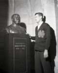 1942 Knute Rockne Bust Notre Dame "Chicago Sun-Times" Original 4" x 5" B & W Negatives (Chicago Sun-Times Archives/MEARS Photo LOA)