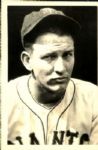 1933-34 Jack Salveson New York Giants "The Sporting News Collection Archives" Original Photo (Sporting News Collection Hologram/MEARS Photo LOA)