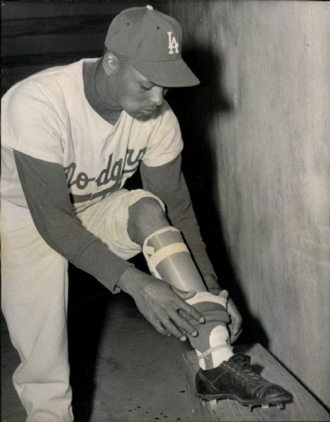 1958 Charlie Neal Los Angeles Dodgers "The Sporting News Collection Archives" Original 6.5" x 8.5" Photo (Sporting News Collection Hologram/MEARS Photo LOA)