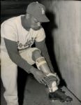 1958 Charlie Neal Los Angeles Dodgers "The Sporting News Collection Archives" Original 6.5" x 8.5" Photo (Sporting News Collection Hologram/MEARS Photo LOA)