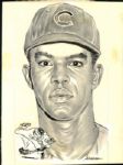 1963 Andre Rodgers Chicago Cubs "The Sporting News" Original 7.5" x 10" Illustration Artwork (Sporting News Collection Hologram/MEARS LOA) Unique, 1:1