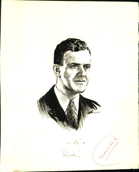 1960s circa "Gettelson" Baseball "The Sporting News" Original 8" x 10" Illustration Artwork (Sporting News Collection Hologram/MEARS LOA) Unique, 1:1