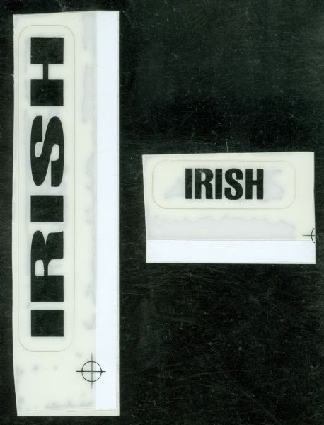Notre Dame Fighting Irish Authentic Helmet Decal Sets (5)