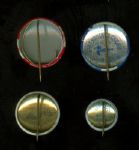 Franklin D. Roosevelt Presidential Campaign Pins (4)