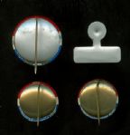 1960 John F. Kennedy Presidential Campaign Pins (4)