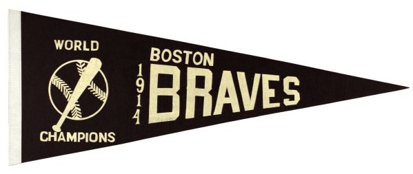1914 Boston Braves World Champions Full Size Pennant (modern)