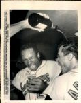 1966 Frank Robinson and Luis Aparicio Baltimore Orioles "The Sporting News Collection Archives" Original 7" x 9" Photo (Sporting News Collection Hologram/MEARS Photo LOA)