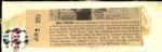 1953 Baltimore Orioles Ticket Mock-up The Sporting News Collection Archives Original 2.5 x 7 Photo (Sporting News Collection Hologram/MEARS Photo LOA)