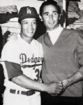 1959-66 Sandy Koufax Maury Wills Los Angeles Dodgers "The Sporting News" Original 3.25" x 4.25" Black And White Negative (The Sporting News Collection/MEARS Auction LOA) 