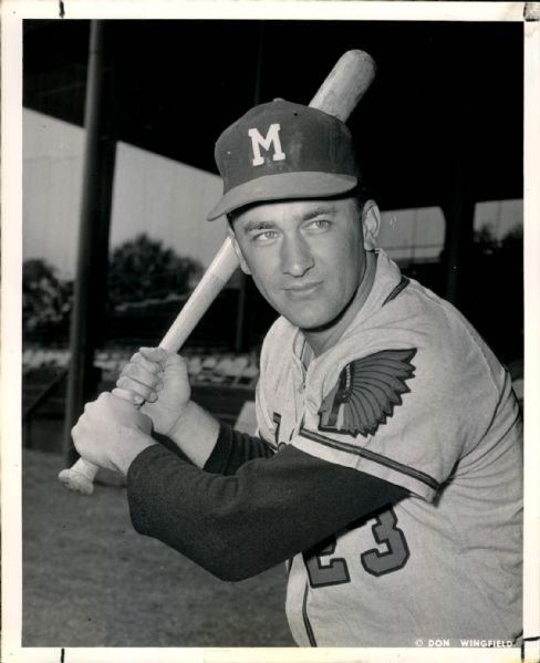 1958 Johnny Logan Milwaukee Braves "The Sporting News Collection Archives" Original 8" x 10" Photo (Sporting News Collection Hologram/MEARS Photo LOA)