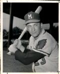 1958 Johnny Logan Milwaukee Braves "The Sporting News Collection Archives" Original 8" x 10" Photo (Sporting News Collection Hologram/MEARS Photo LOA)