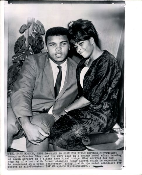 1964-65 Cassius Clay / Muhammad Ali "The Chicago Sun-Times Collection Archives" Original Photos (Chicago Sun-Times Hologram/MEARS Photo LOA) - Lot of 2