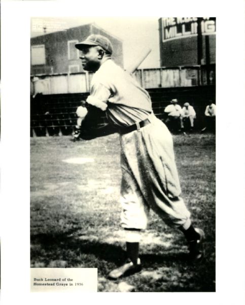 1936-72 Buck Leonard Homestead Grays Negro League "The Sporting News Collection Archives" Modern Prints (Sporting News Collection Hologram/MEARS Photo LOA) - Lot of 4
