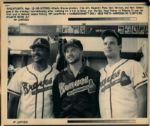 1971-93 Atlanta Braves The Sporting News Collection Archives Original Photos (Sporting News Collection Hologram/MEARS Photo LOA) - Lot of 24
