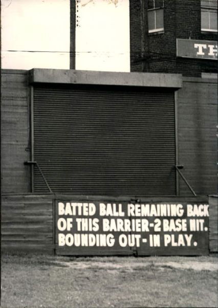 1960s Outfield Walls "The Sporting News Collection Archives" Original Photos "The Sporting News Collection Hologram/MEARS Photo LOA) - Lot of 2
