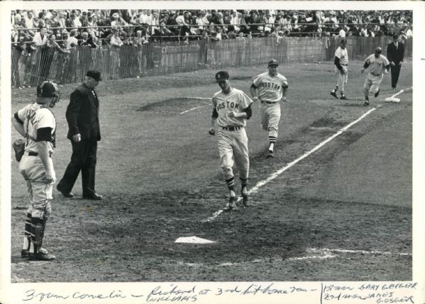 1963 Cooperstown Milwaukee Braves Boston Red Sox "The Sporting News Collection Archives" Original Photo (Sporting News Collection Hologram/MEARS Photo LOA)