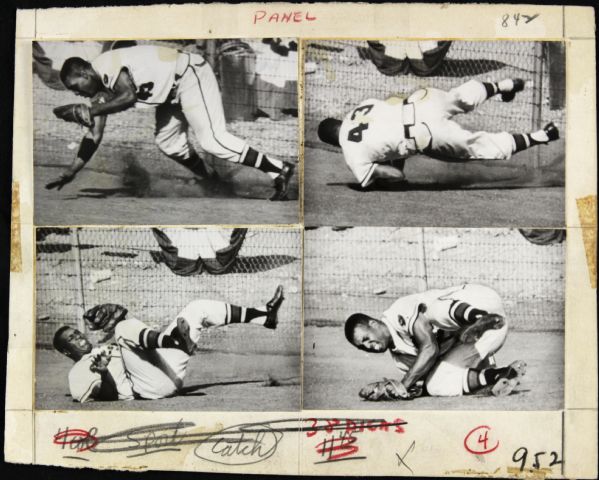 1957 Wes Covington Milwaukee Braves "The Sporting News Collection Archives" Original Photo (Sporting News Collection Hologram/MEARS Photo LOA)