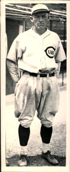1922 Jigger Statz Chicago Cubs "The Sporting News Collection Archives" 1960s Print (Sporting News Collection Hologram/MEARS Photo LOA)