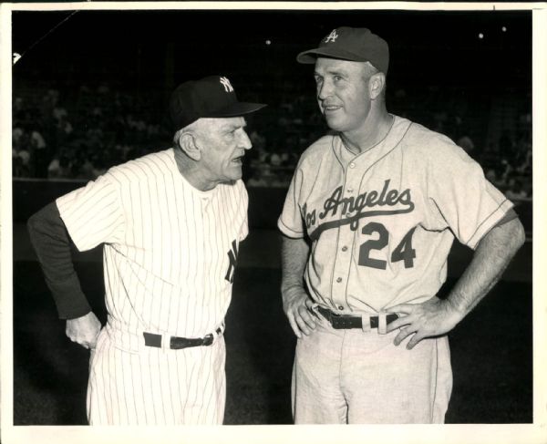 1960 Casey Stengel Walter Alston "The Sporting News Collection Archives" Original 8" x 10" Photo (Sporting News Collection Hologram/MEARS Photo LOA)
