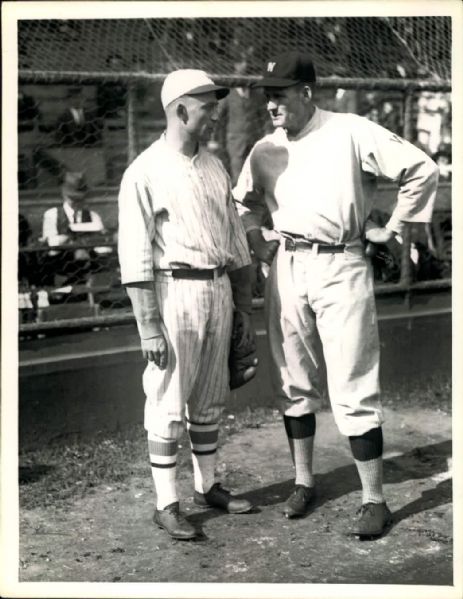 1924 World Series Artie Nehf Walter Johnson "The Sporting News Collection Archives" Original Photo (Sporting News Collection Hologram/MEARS Photo LOA)