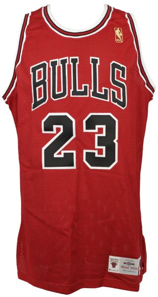 1996-97 Michael Jordan Chicago Bulls Pro Cut Jersey (MEARS Auction LOA)