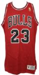 1996-97 Michael Jordan Chicago Bulls Pro Cut Jersey (MEARS Auction LOA)