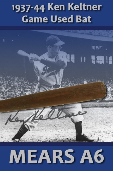 1937-44 Ken Keltner Cleveland Indians H&B Louisville Slugger Game Used Bat (MEARS A6) Only Keltner bat examined by MEARS!!! 1:1